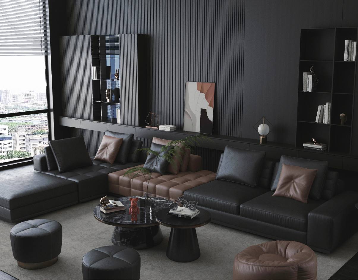Dark lounge